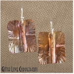 Folded Copper Earrings
