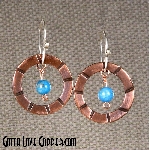 Bullseye Bead Earrings