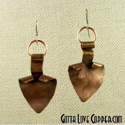 Ripple Spade Earrings