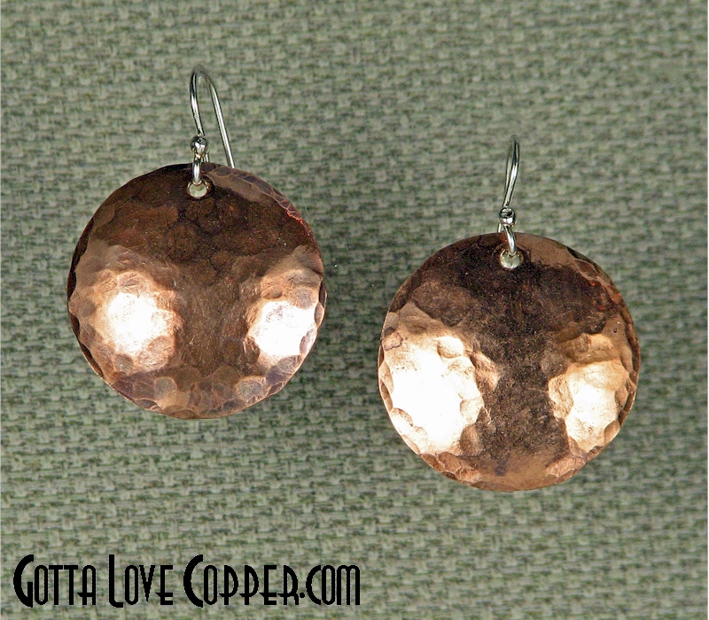 Shimmery Disk Earrings