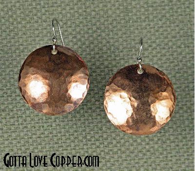 Shimmery Disk Earrings