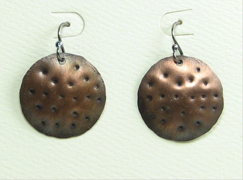 Holey Disk Earrings