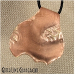 Copper-Coated Brass Pendant