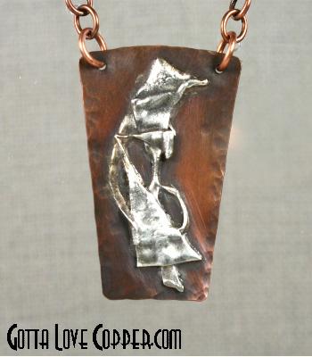 Silver and Copper Pendant