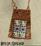 Copper Pendant with Machined Highlights